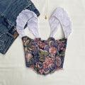 FLORAL TAPESTRY CORSET (Bust : 30-34, Upper Waist : 24-26)