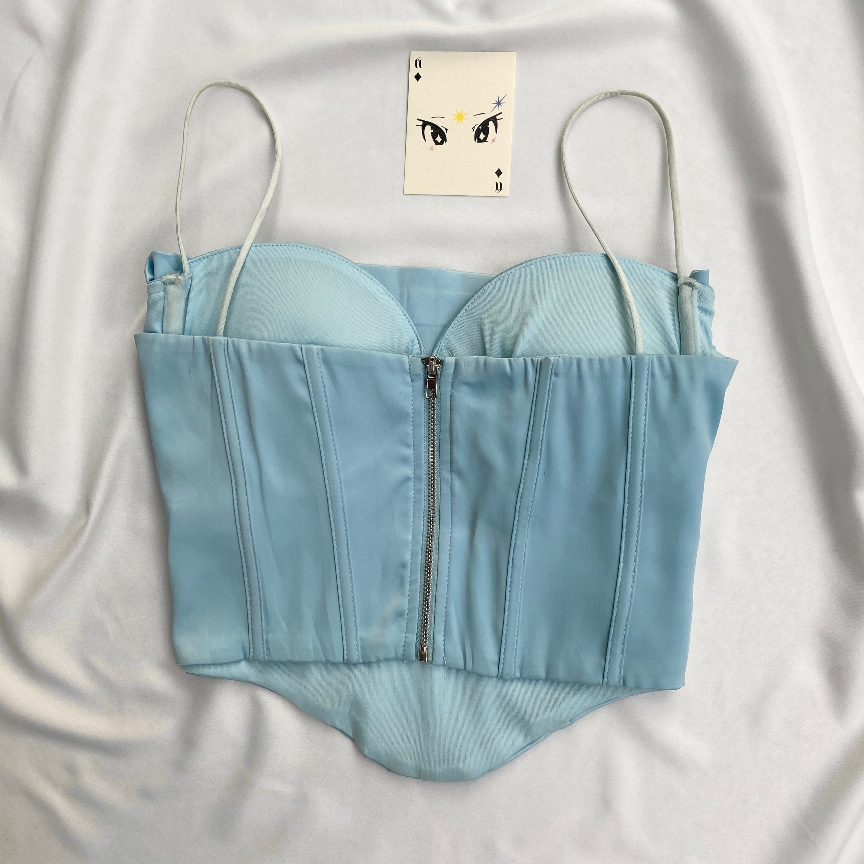 BLUE CINDERELLA CORSET (Bust : 34-36, Upper Waist : 29-33)