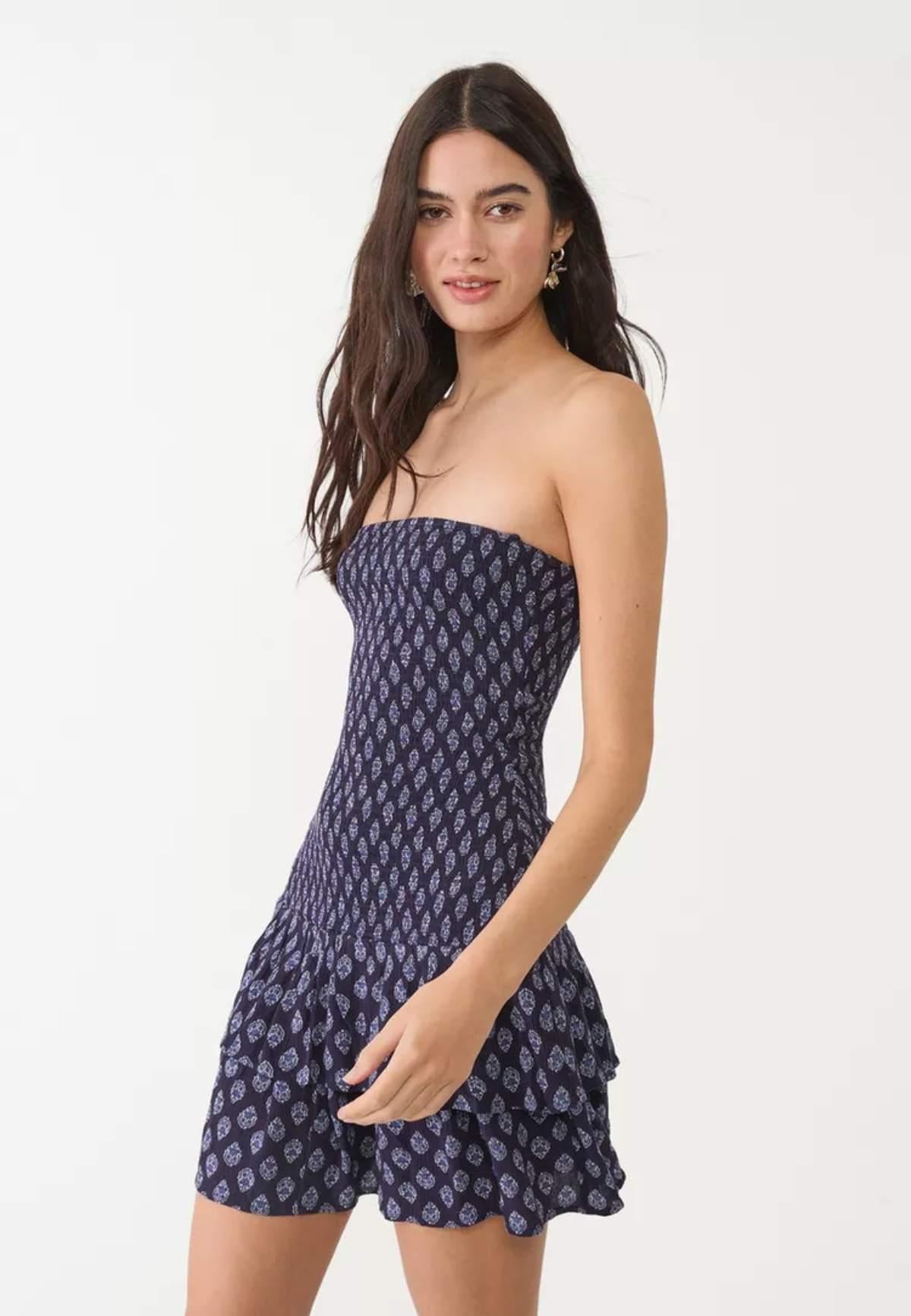 NAVY BLUE TUBE DRESS FROM STRADIVARIUS (Sizes available)
