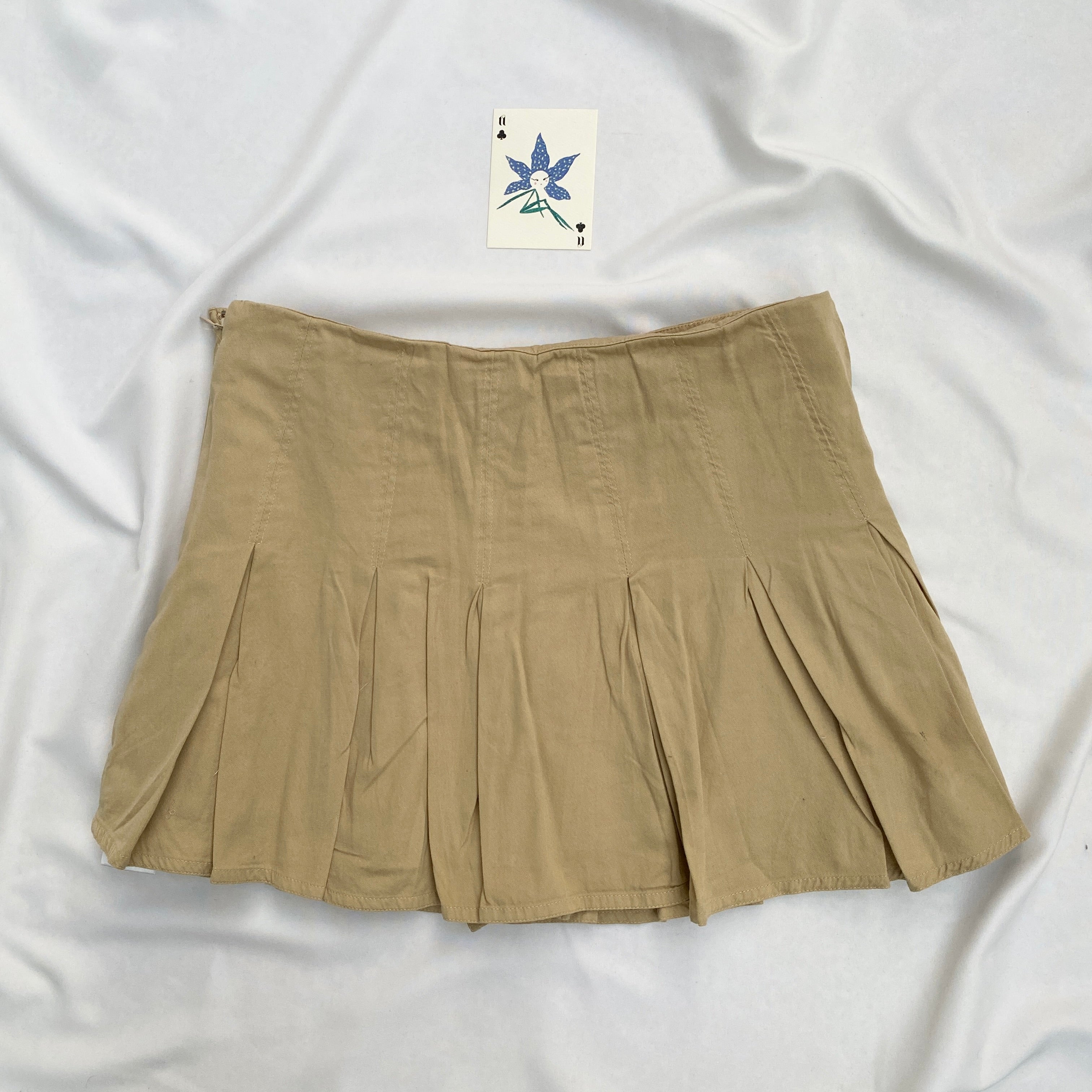 KHAKI PLEATED SKIRT FROM URBAN OUTFITTERS (Multiple sizes available)