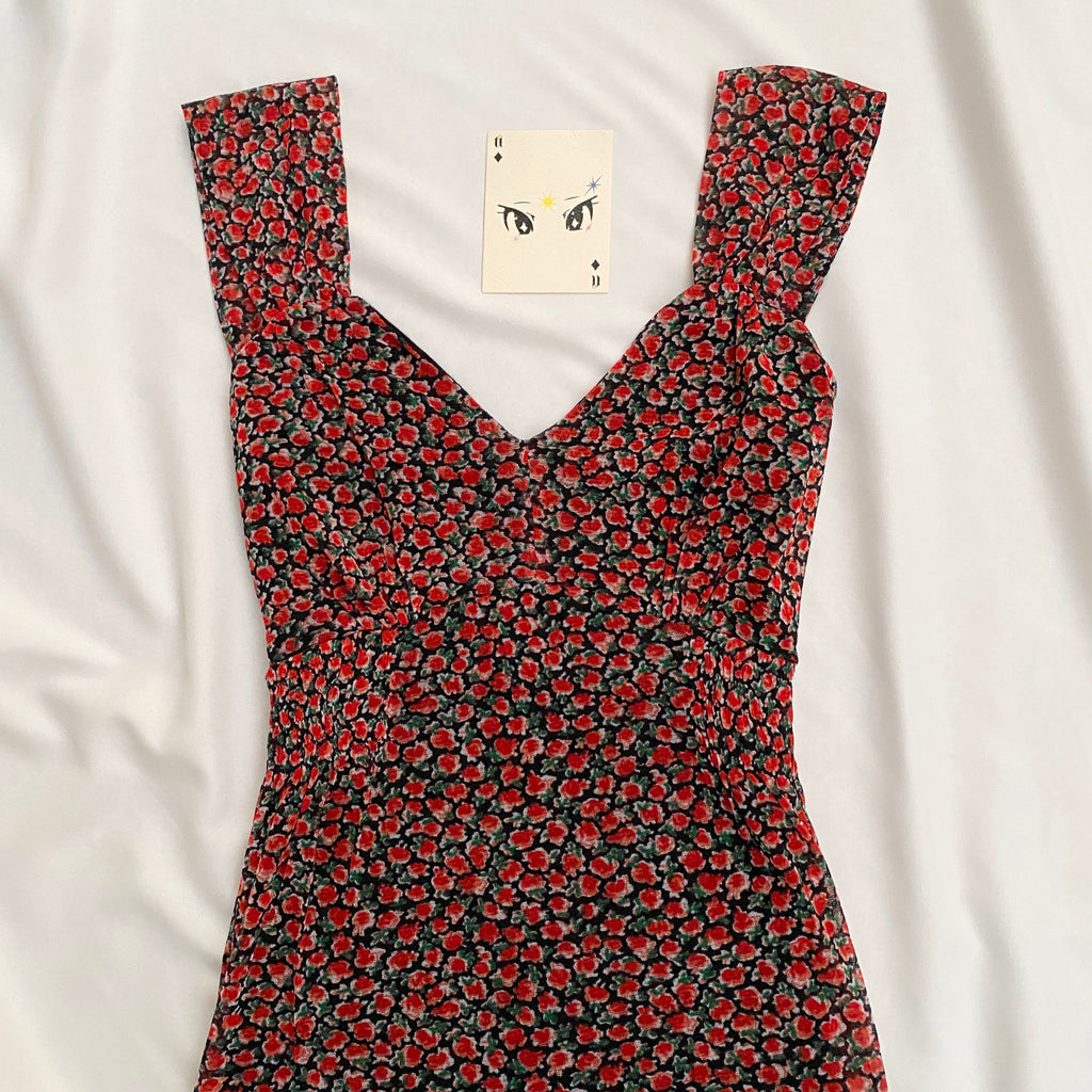 FLORAL TOP FROM KOOKAI (Bust : 28-32, Upper Waist : 22-26)