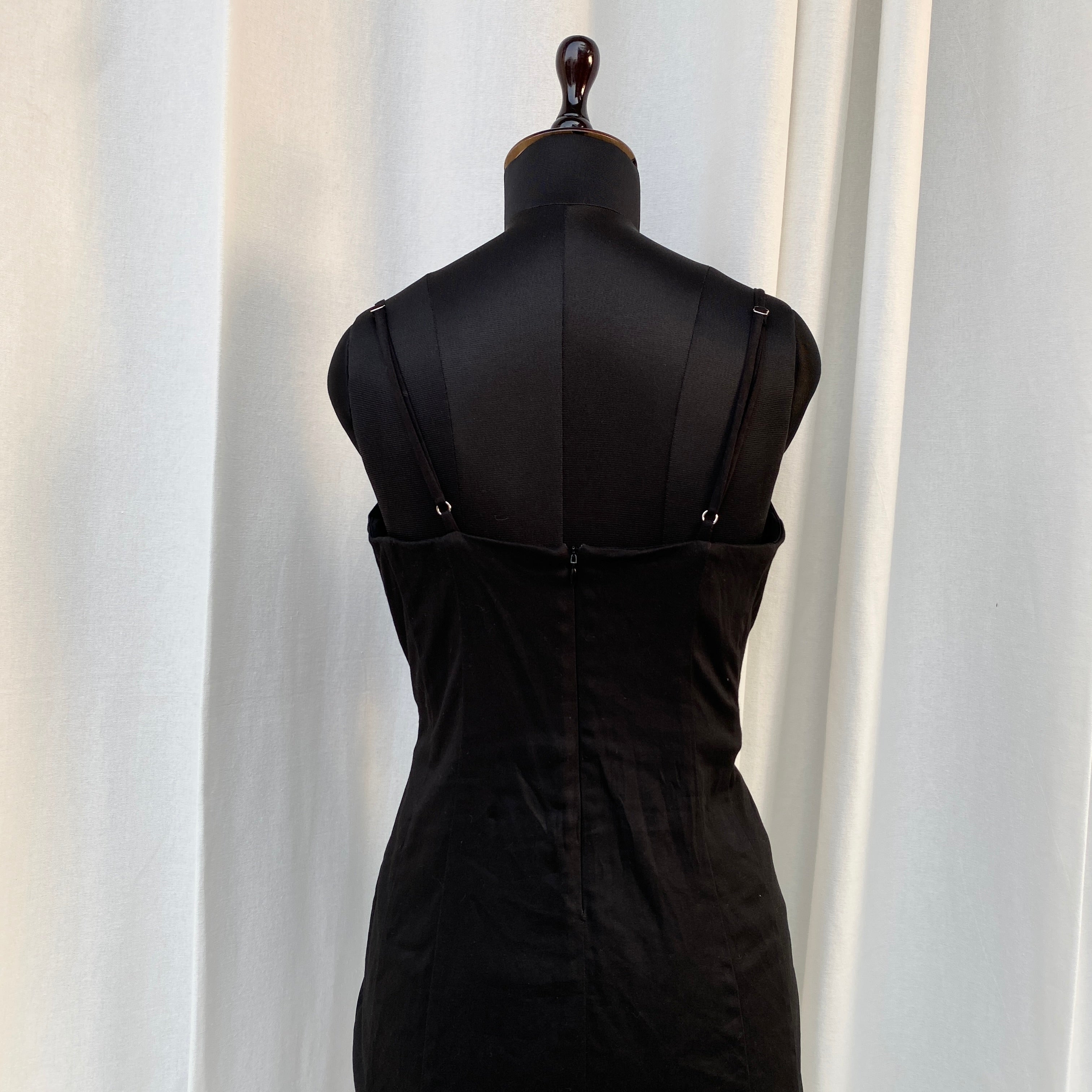 BLACK CORSET DRESS FROM WHITE FOX (Bust : 36-38, Upper Waist : 30-36)