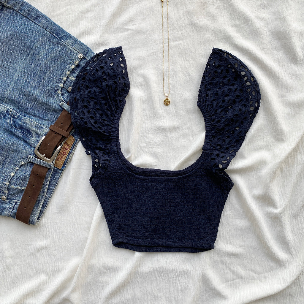NAVY BLUE TOP  (Sizes available)