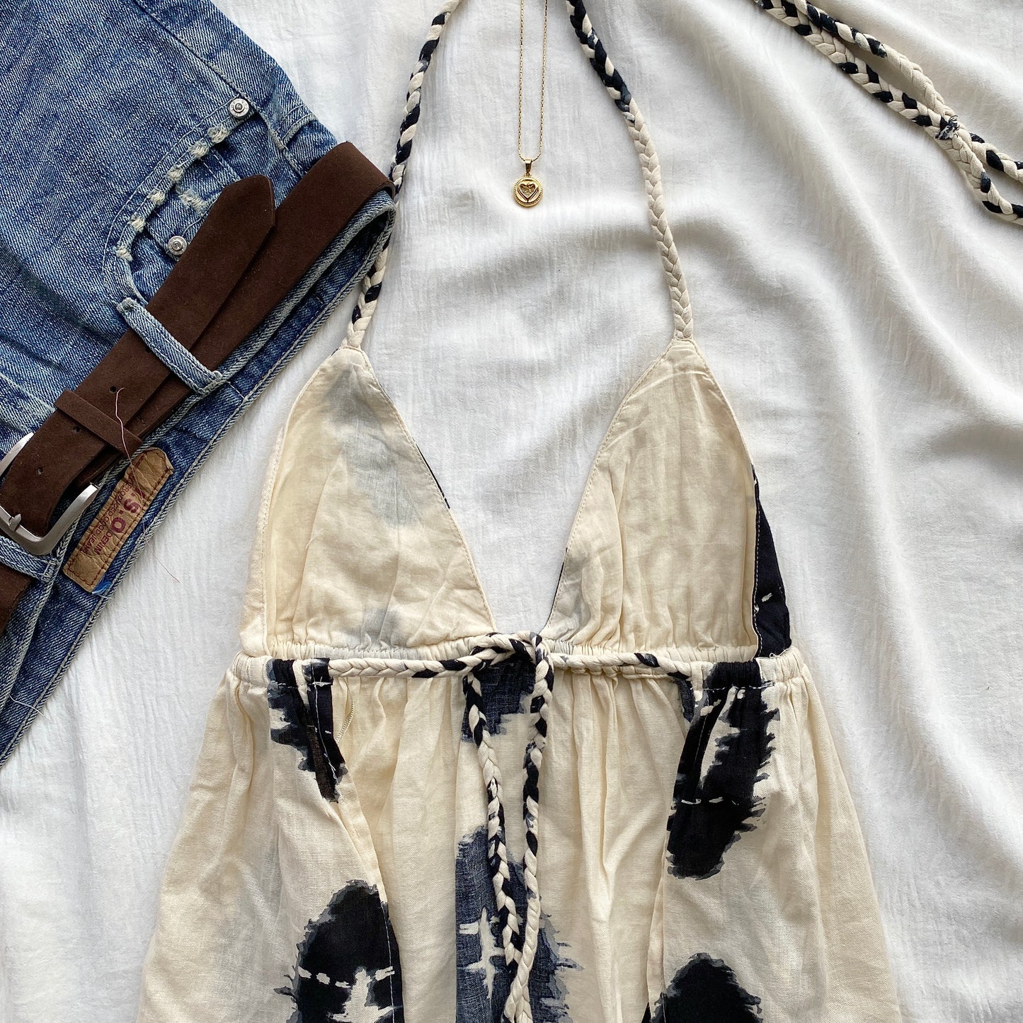 WHITE HALTER TOP FROM ZARA (Sizes available)