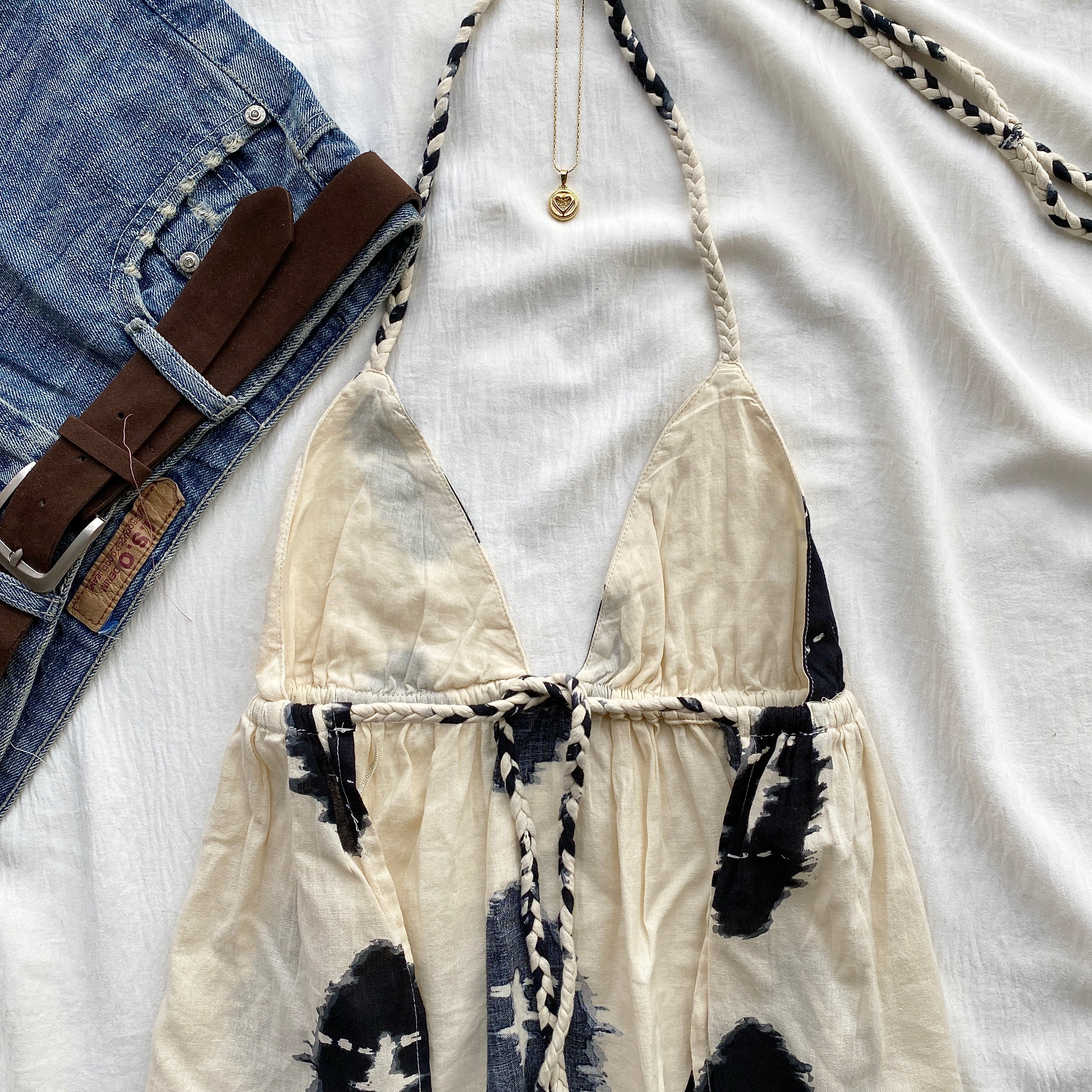 WHITE HALTER TOP FROM ZARA (Sizes available)