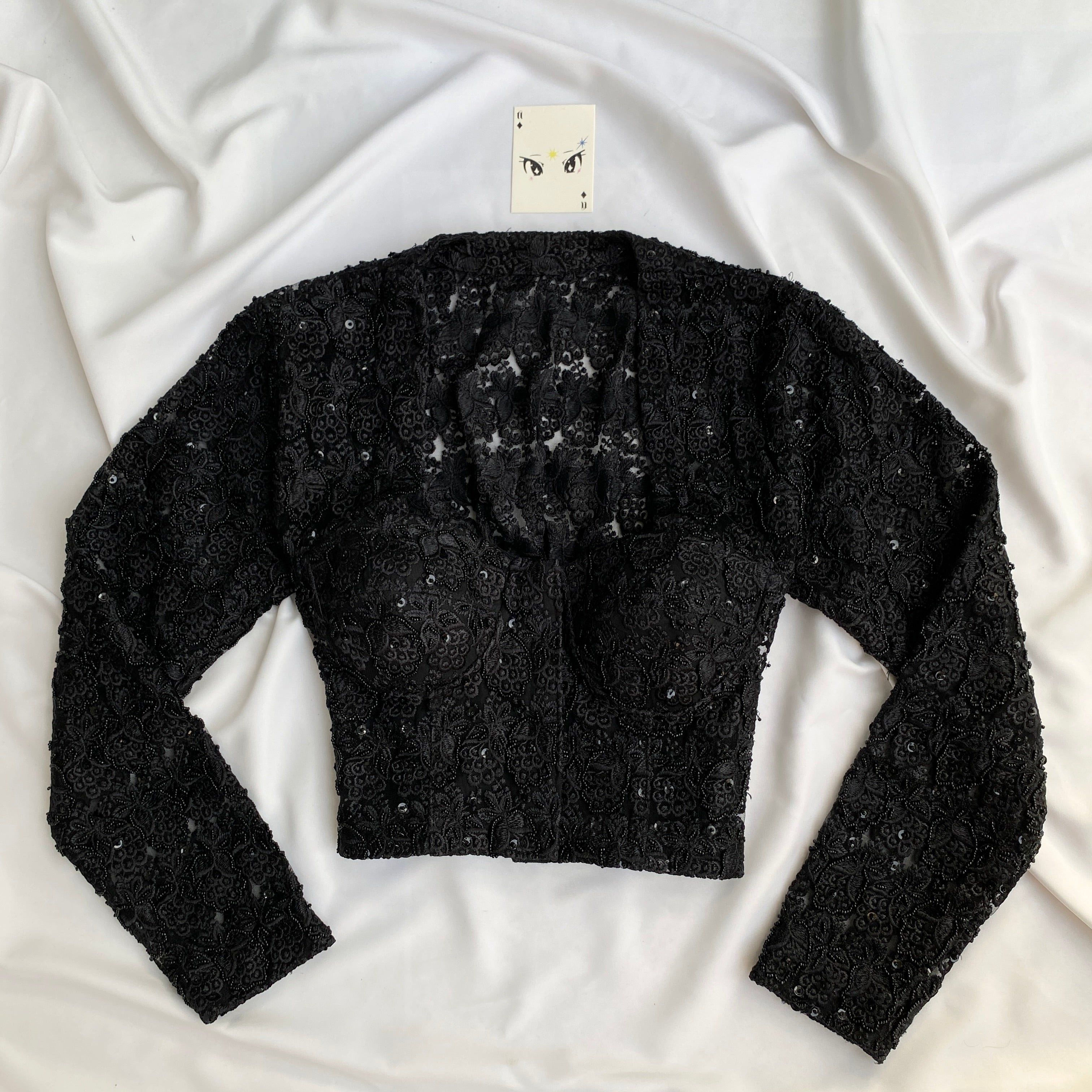 BLACK EMBELLISHED CORSET (Bust : 30-34, Upper Waist : 26-29)