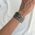 OXIDISED SILVER BANGELS (Set of 7)