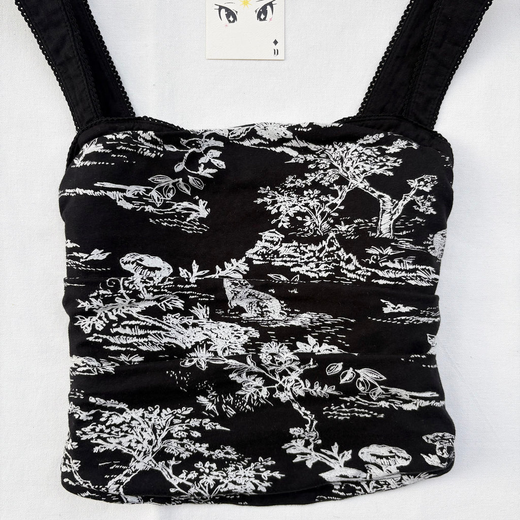 BLACK TOP FROM FREE PEOPLE (Bust : 32-34, Upper Waist : 26-32)