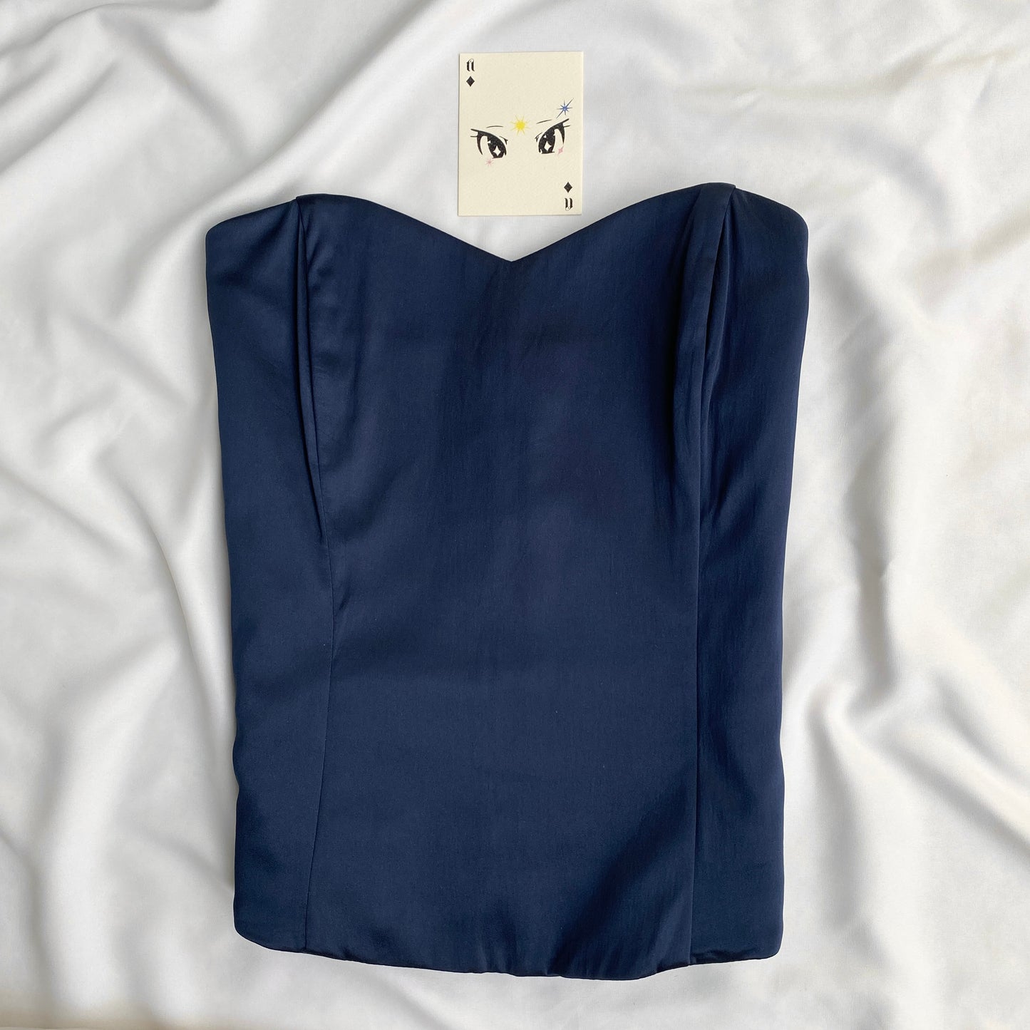 BLUE CORSET  (Bust :  28-32, Upper Waist : 26-30)