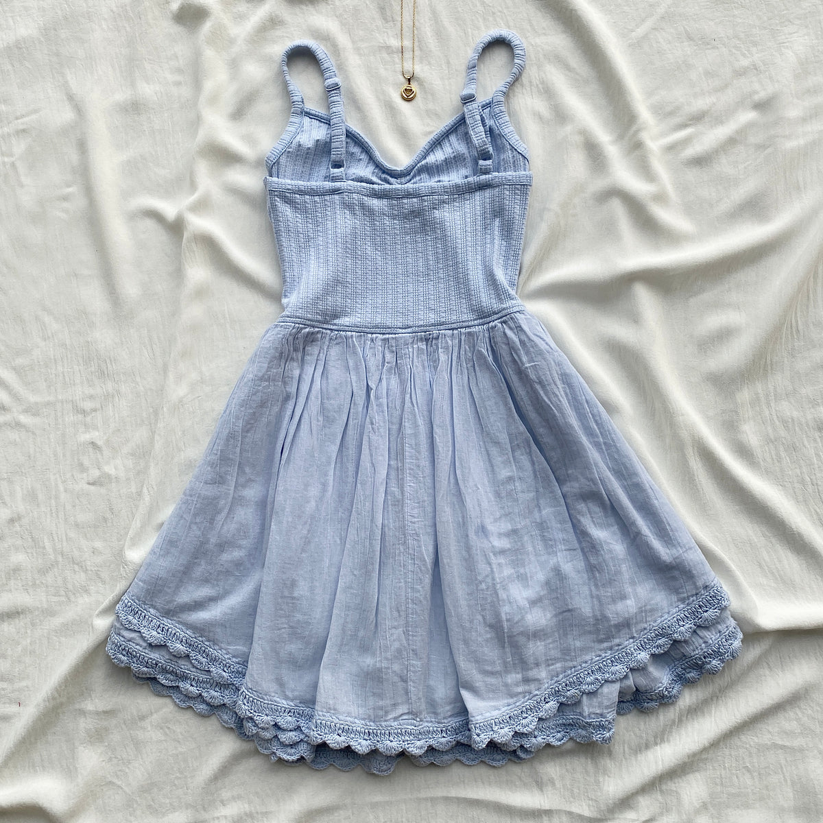 FIT AND FLARE DRESS IN BLUE (Sizes available)