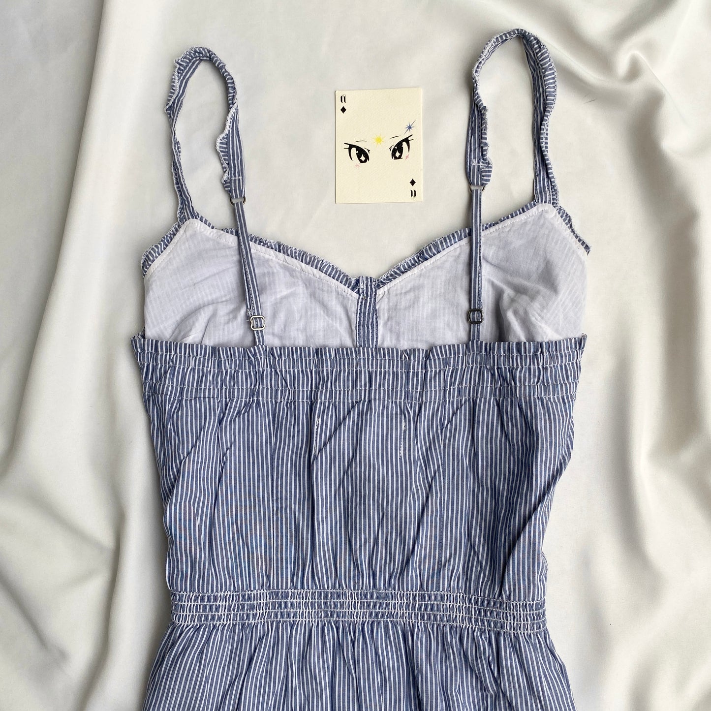 BLUE STRIPED TOP FROM ABERCROMBIE AND FITCH (Bust : 30-34, Upper Waist : 24-28)
