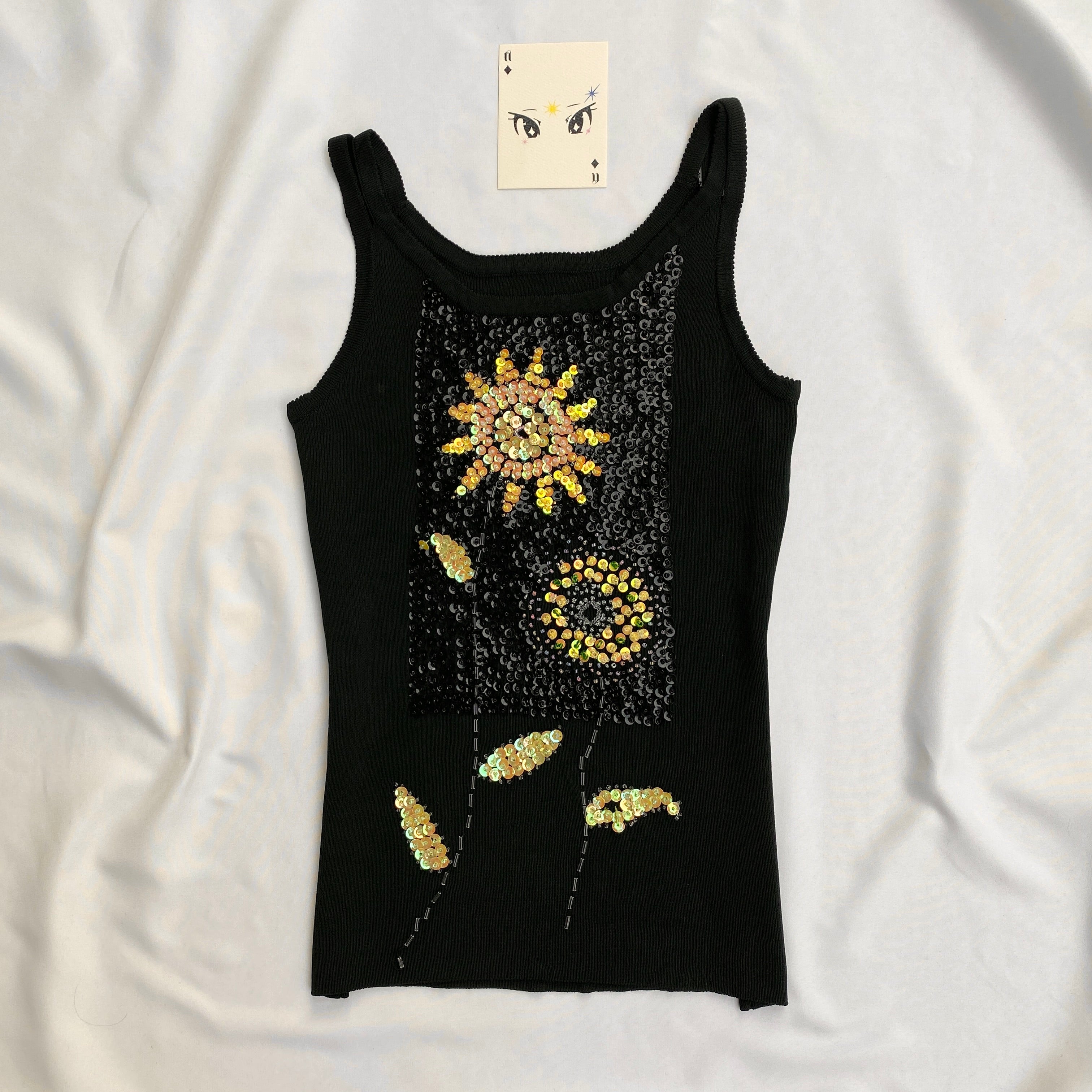 Y2K SEQUINNED TOP (Bust : 28-32, Upper Waist : 23-28)