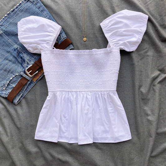 WHITE TOP FROM ABERCROMBIE AND FITCH (Two sizes)