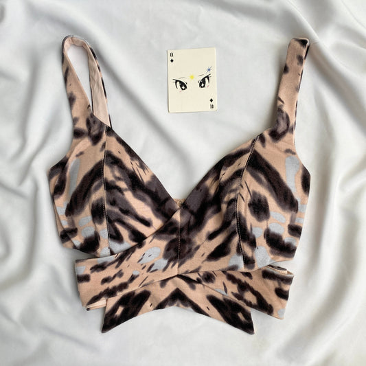 CUT OUT BUSTIER TOP (Bust : 30-34, Upper Waist : 23-28)