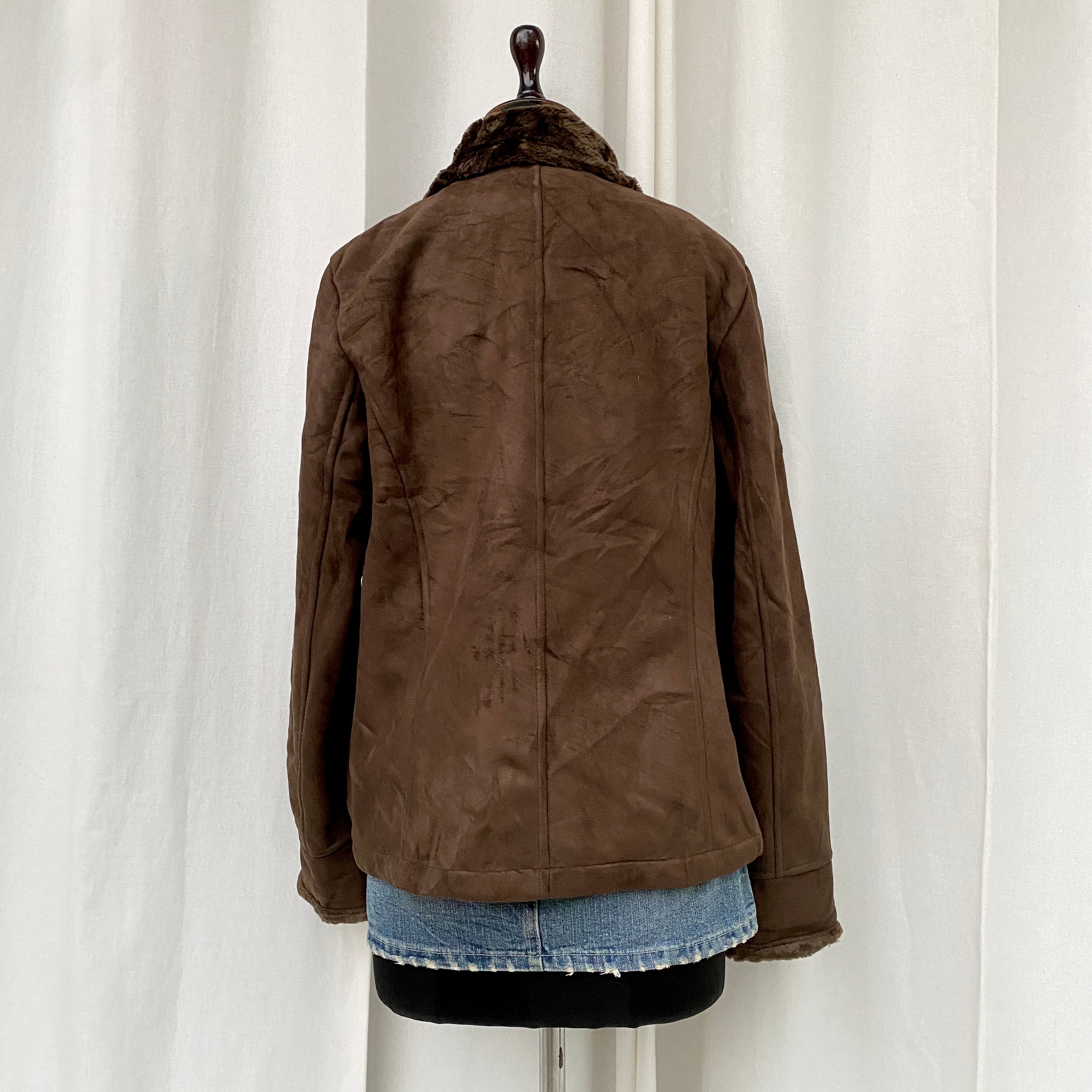 BROWN SUEDE JACKET (Fits M/L)