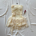 ROSE DRESS IN CREAM (Bust : 28-32, Upper Waist : 22-28)