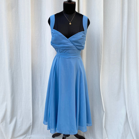 BLUE MAXI DRESS (Bust : 34-38, Upper Waist : 28-30)