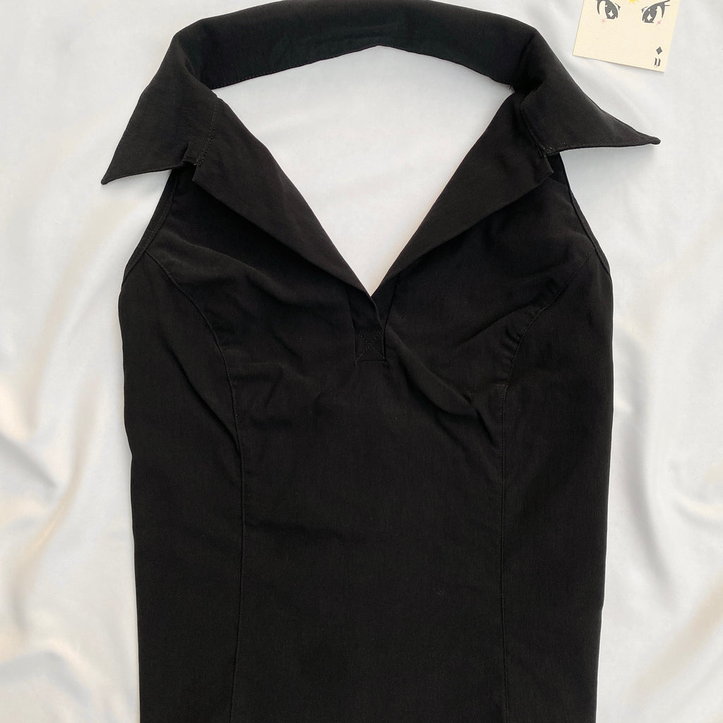 BLACK VEST (Bust : 30-34, Upper Waist : 28-32)