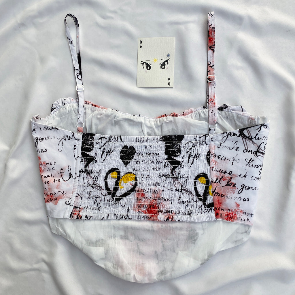 GRAFFITI CORSET (Bust : 36-38, Upper Waist : 32-34)