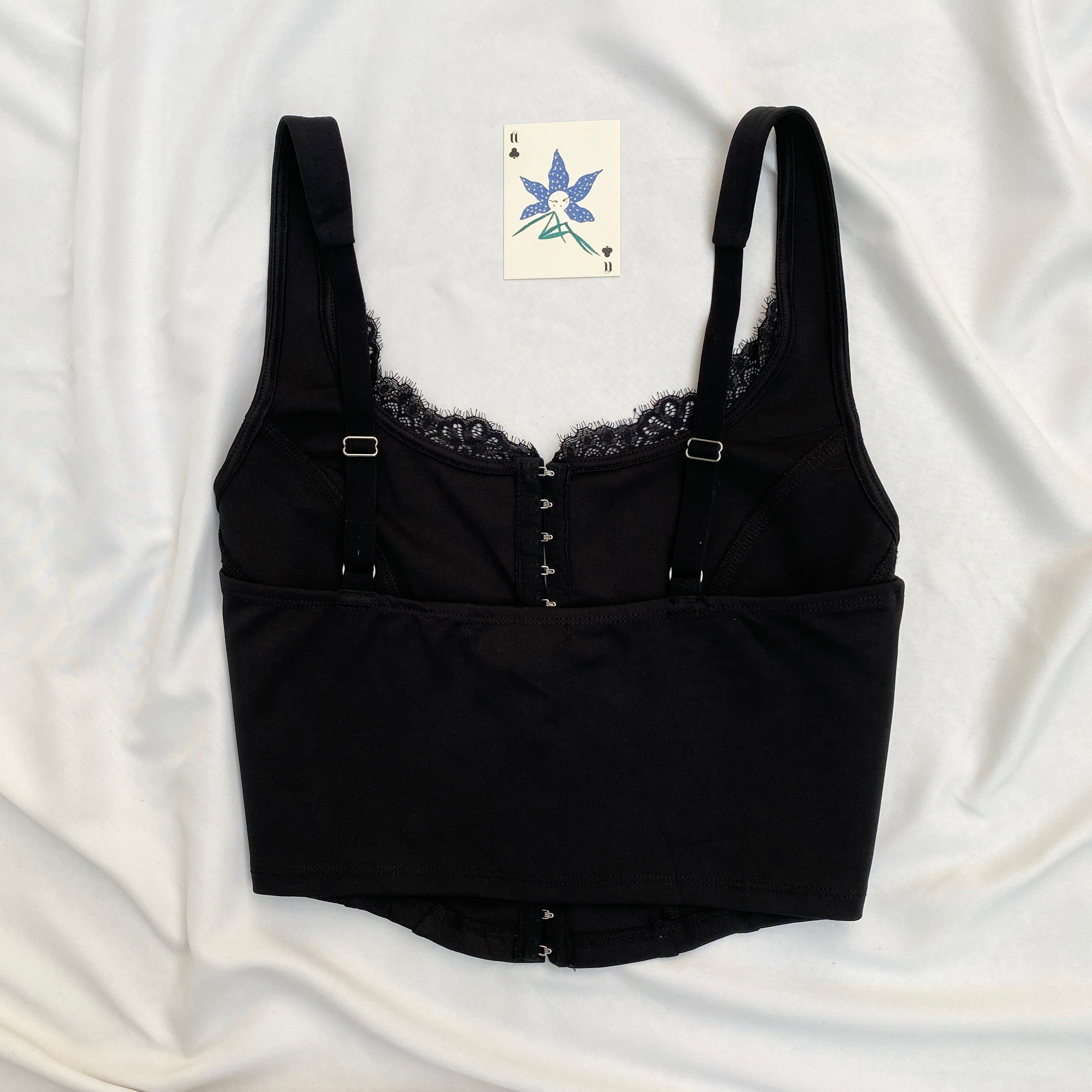 BLACK LACE CORSET (Bust : 36-38, Upper Waist : 32-36)