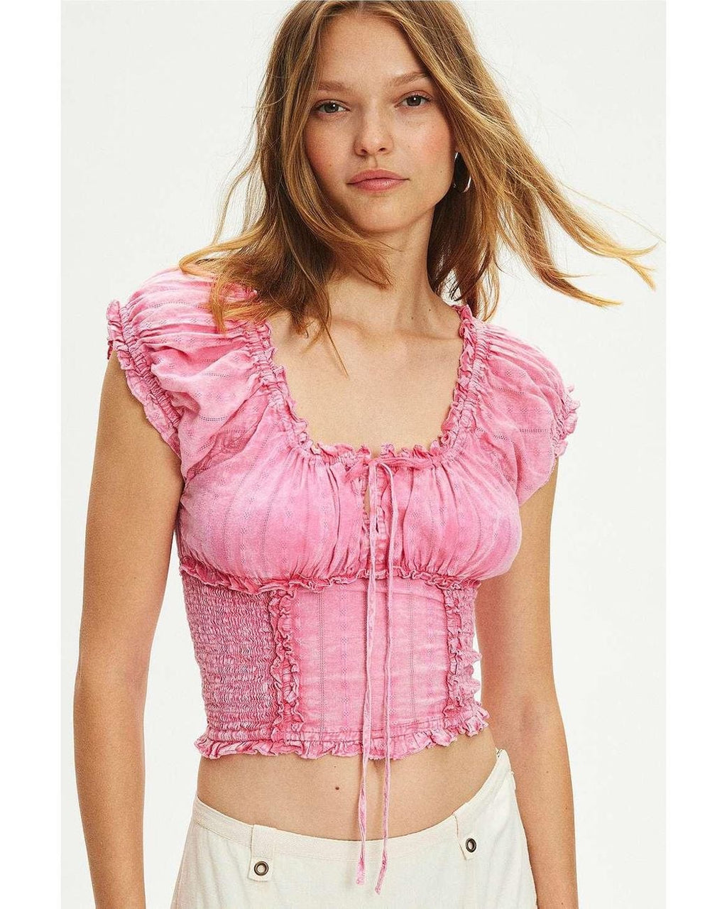 PINK TOP FROM URBAN OUTFITTERS (Bust : 28-32, Upper Waist : 23-28)
