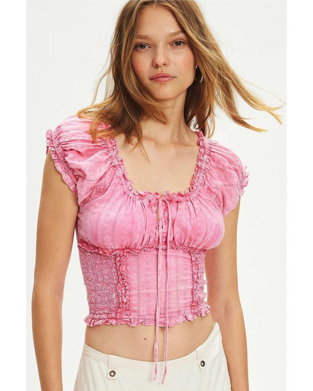 PINK TOP FROM URBAN OUTFITTERS (Bust : 28-32, Upper Waist : 23-28)