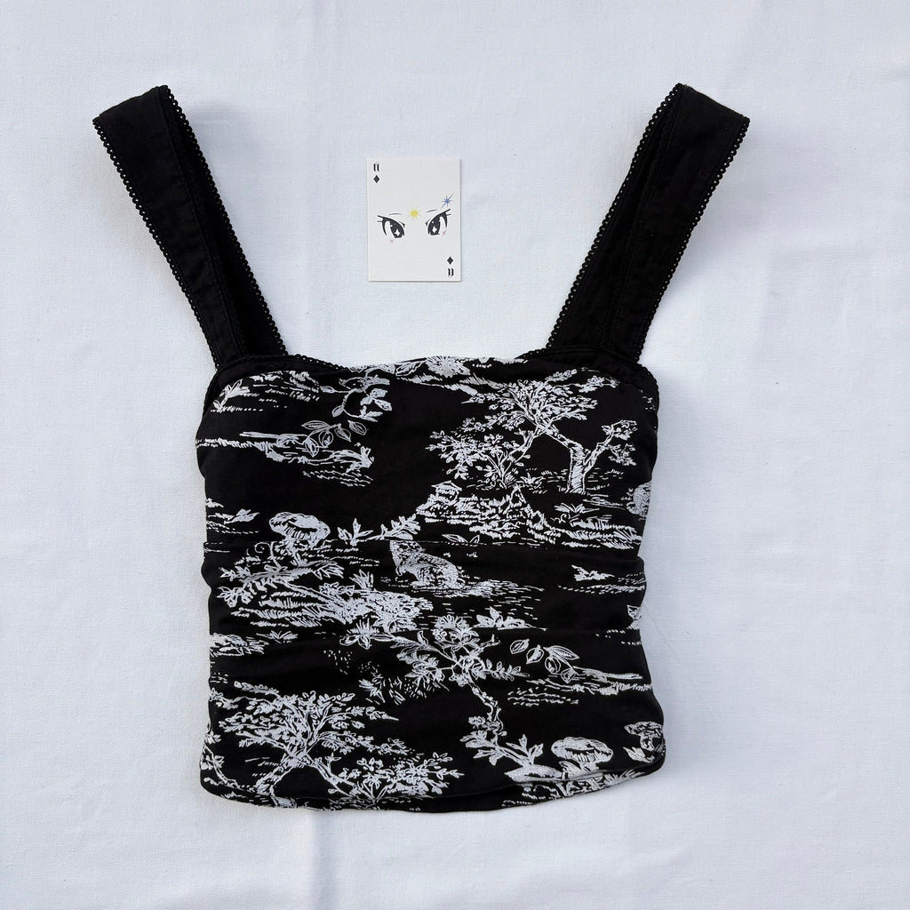 BLACK TOP FROM FREE PEOPLE (Bust : 32-34, Upper Waist : 26-32)