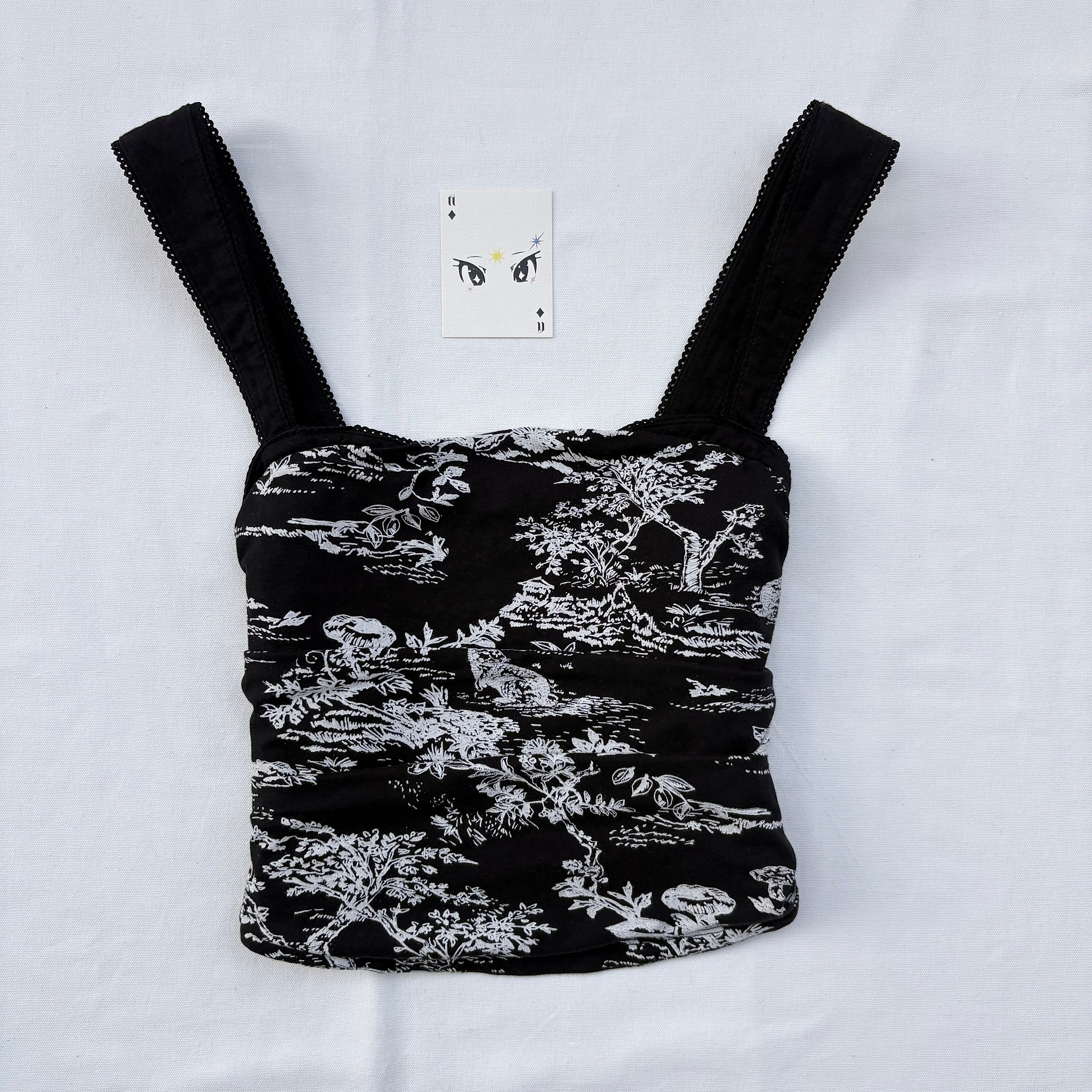 BLACK TOP FROM FREE PEOPLE (Bust : 32-34, Upper Waist : 26-32)