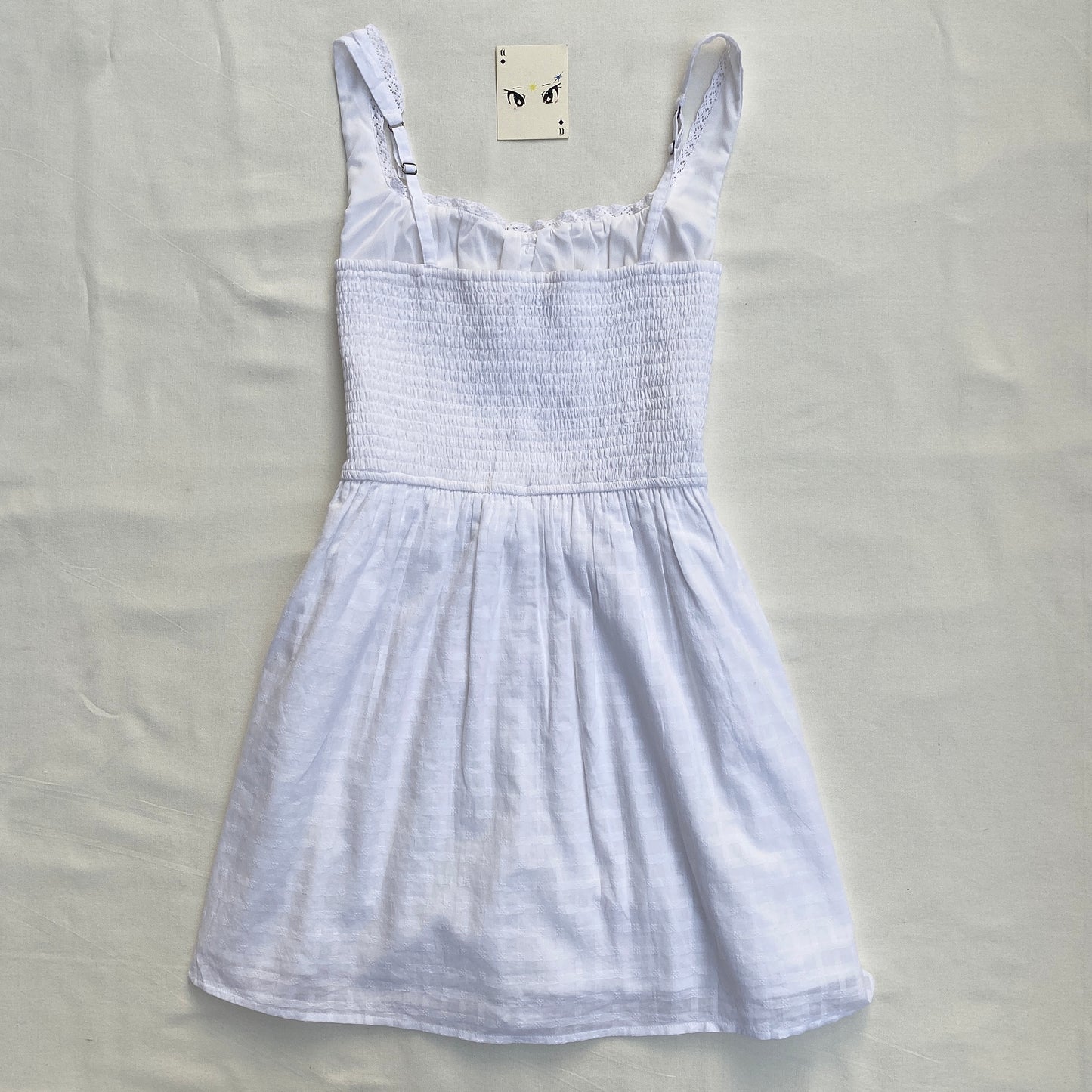 WHITE DRESS FROM HOLLISTER (Bust : 34-36, Upper Waist : 28-34)