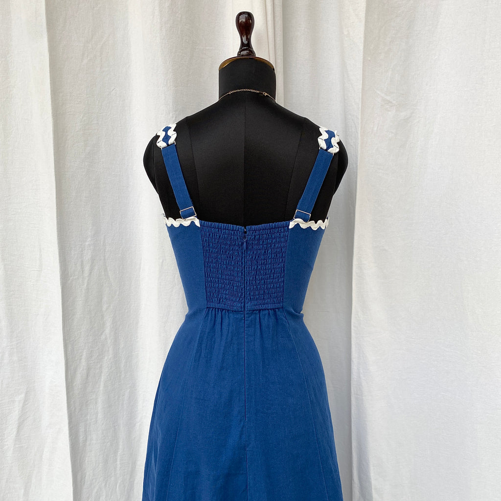 BLUE DRESS FROM ABERCROMBIE AND FITCH (Bust : 34-36, Upper Waist : 28-32)