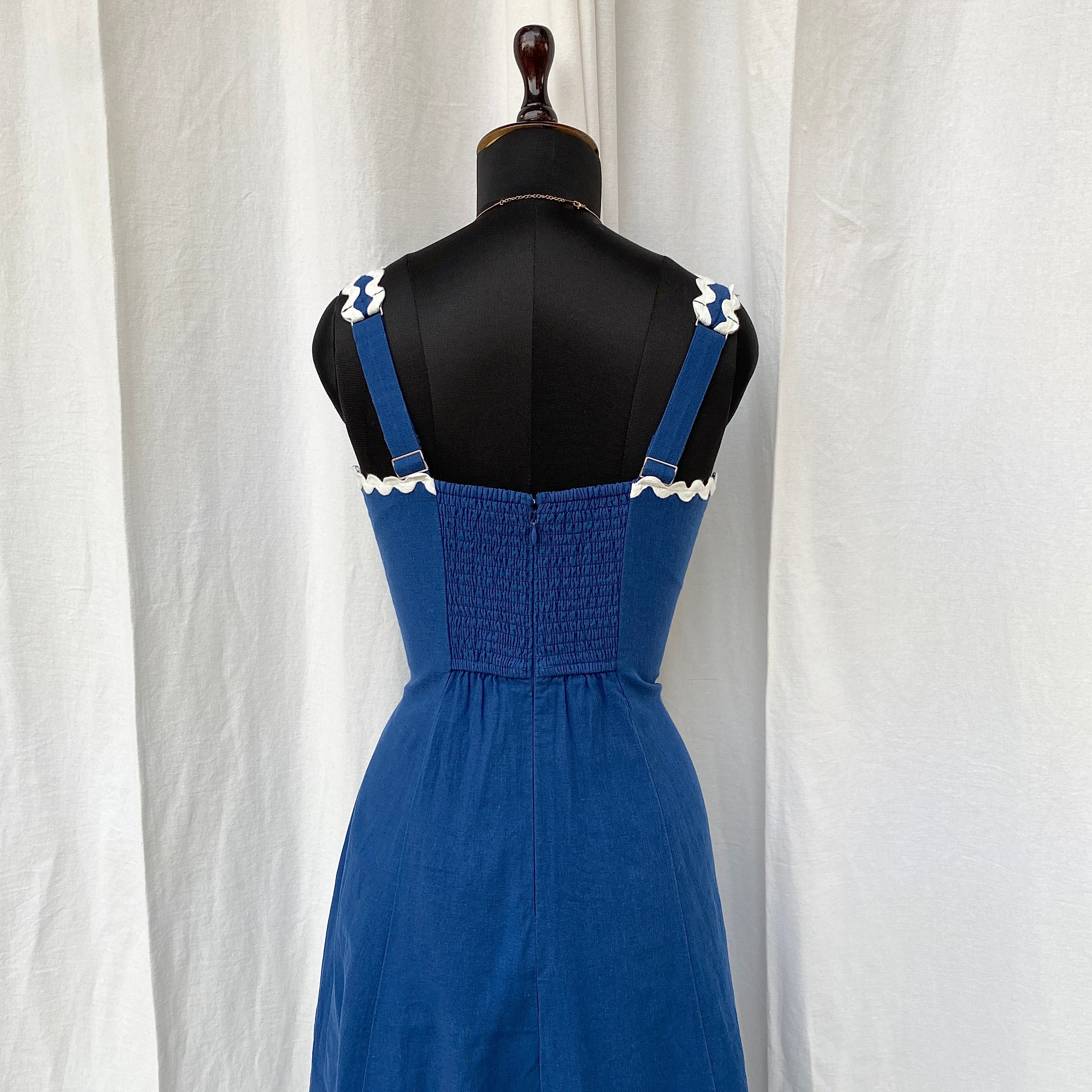 BLUE DRESS FROM ABERCROMBIE AND FITCH (Bust : 34-36, Upper Waist : 28-32)