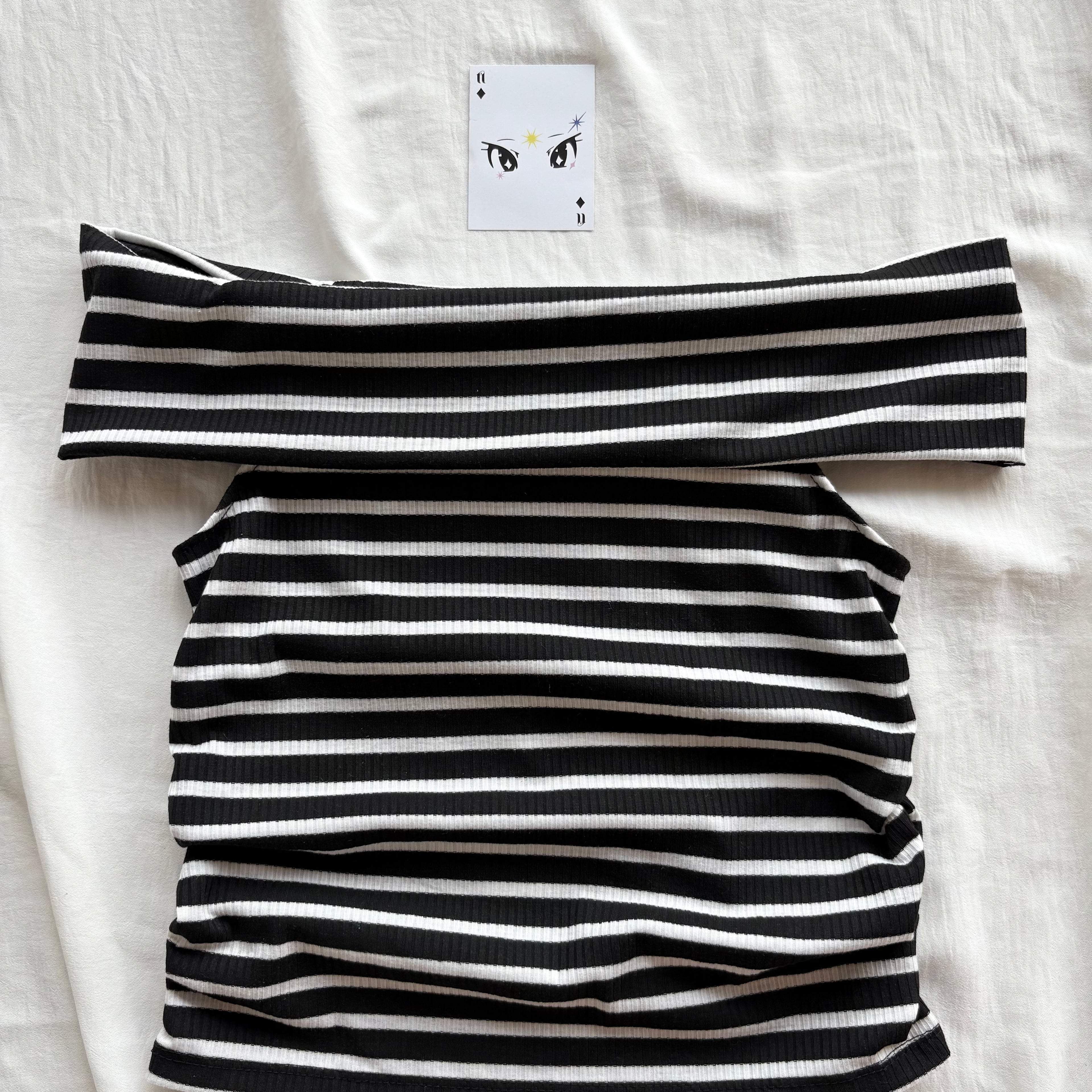 STRIPED OFF SHOULDER TOP (Bust : 28-34, Upper Waist : 24-28)