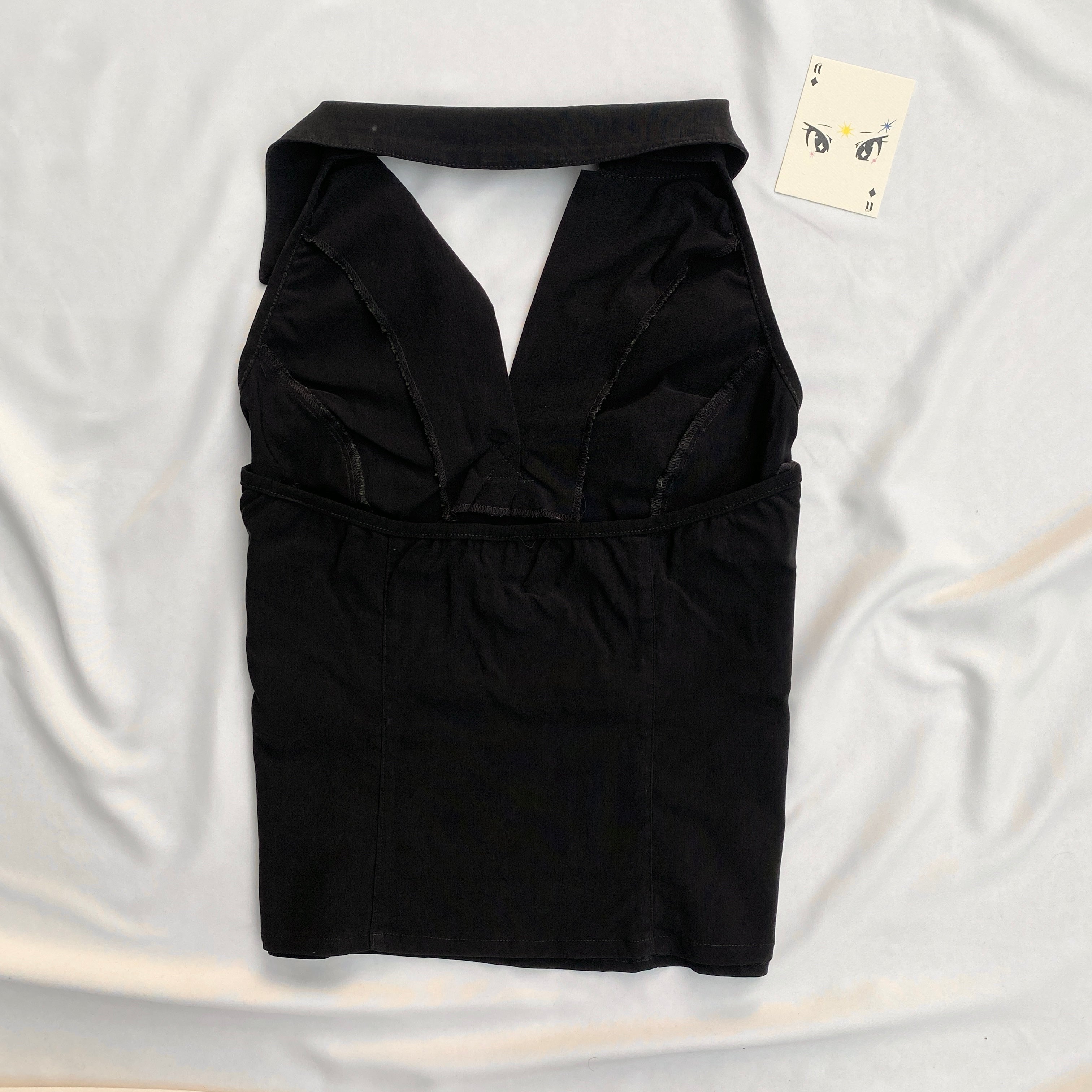 BLACK VEST (Bust : 30-34, Upper Waist : 28-32)
