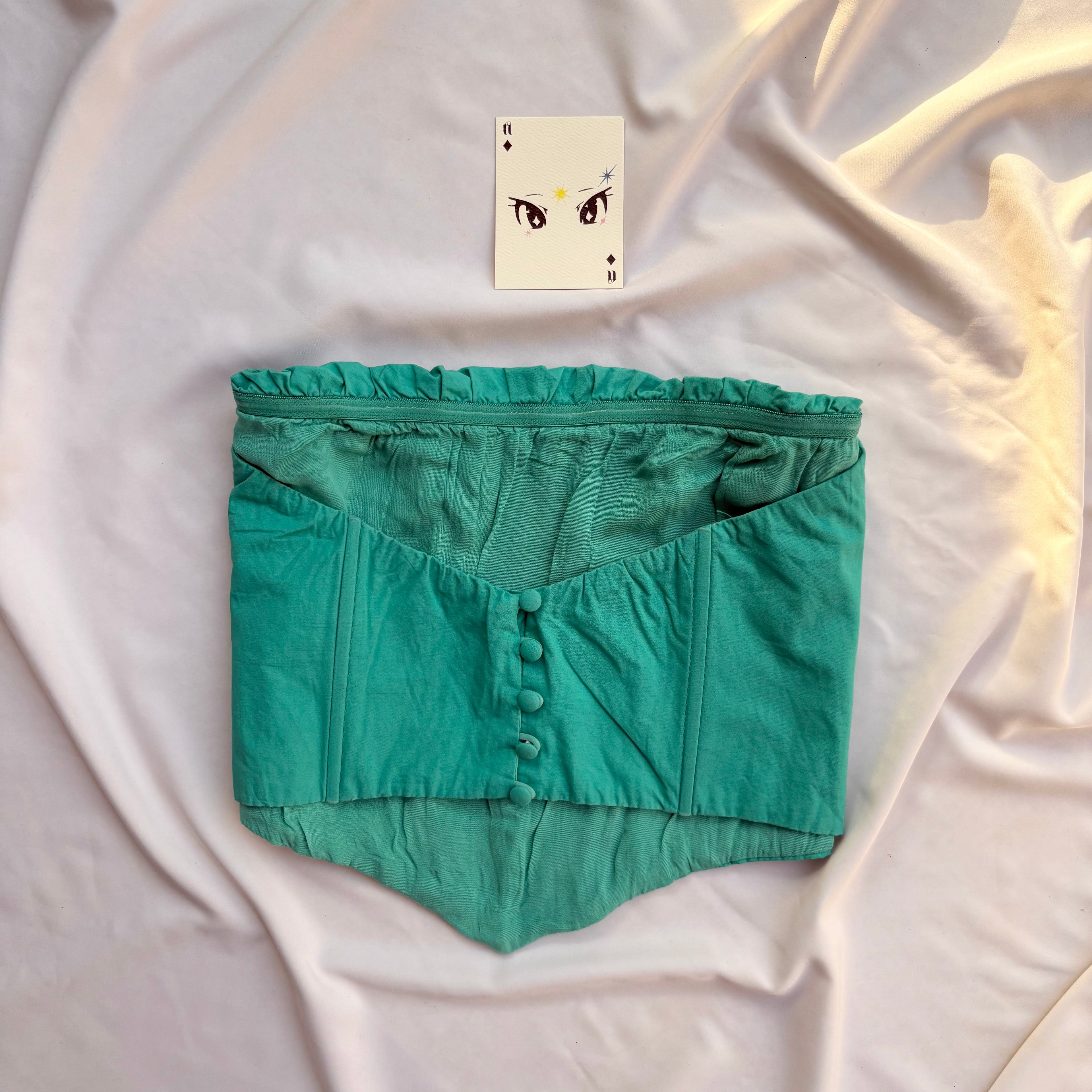 TEAL CORSET FROM PRINCESS POLLY (Bust : 34-36, Upper Waist : 30-32)