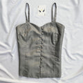 GREY CORSET (Bust : 34-36, Upper Waist : 30-32)