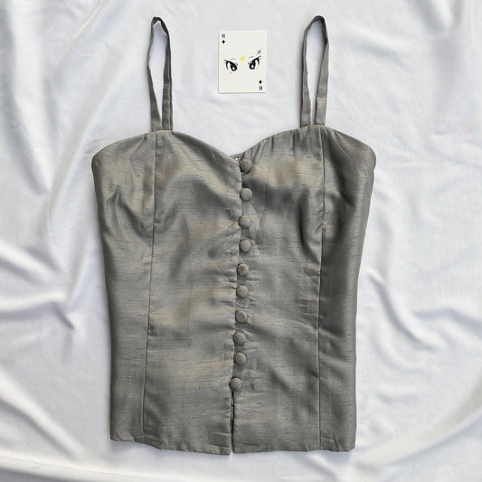 GREY CORSET (Bust : 34-36, Upper Waist : 30-32)