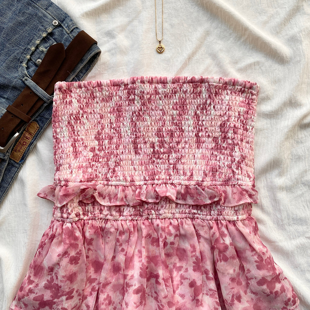 PINK FLORAL TOP (Two sizes)