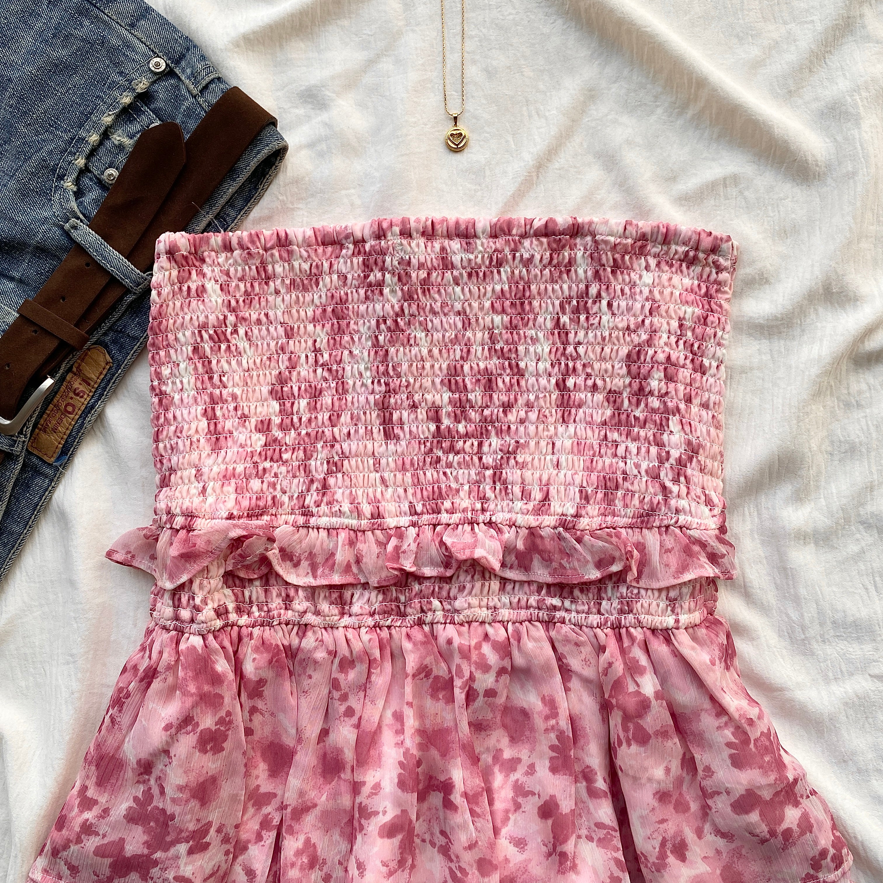 PINK FLORAL TOP (Two sizes)