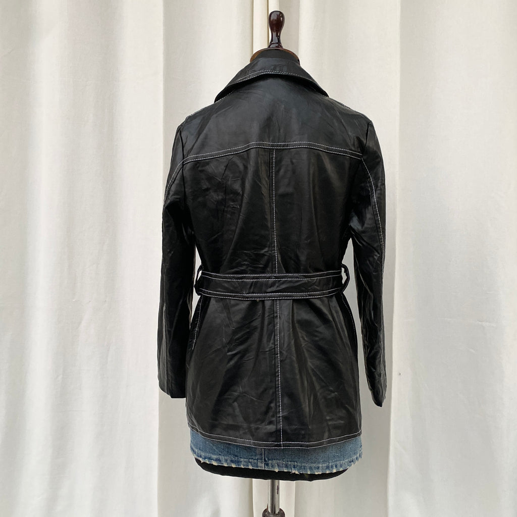 FAUX LEATHER JACKET (XS/S/M Adjustable)