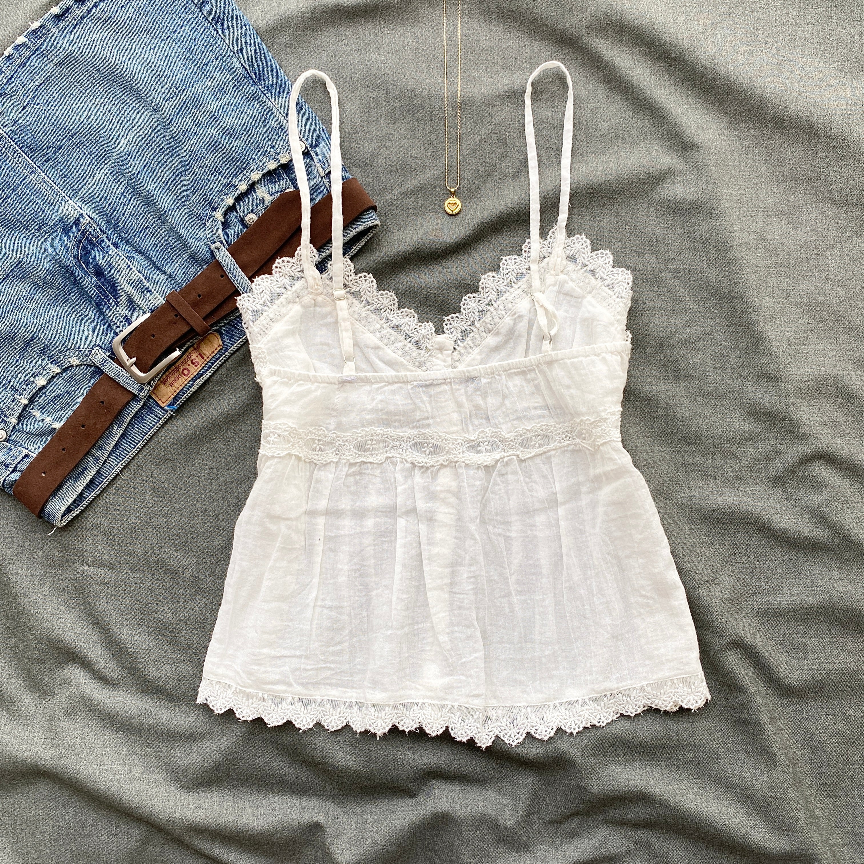 WHITE EYELET TOP FROM ZARA (Sizes available)