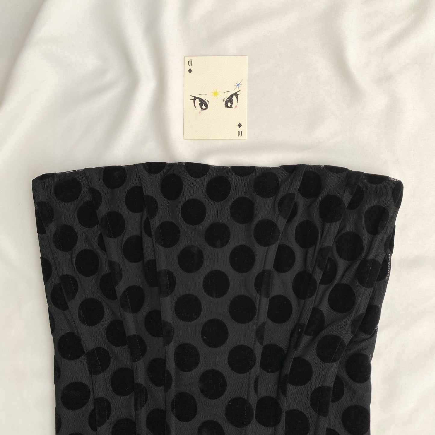 POLKA DOT CORSET FROM MANGO (Bust : 30-34, Upper Waist : 26-30)