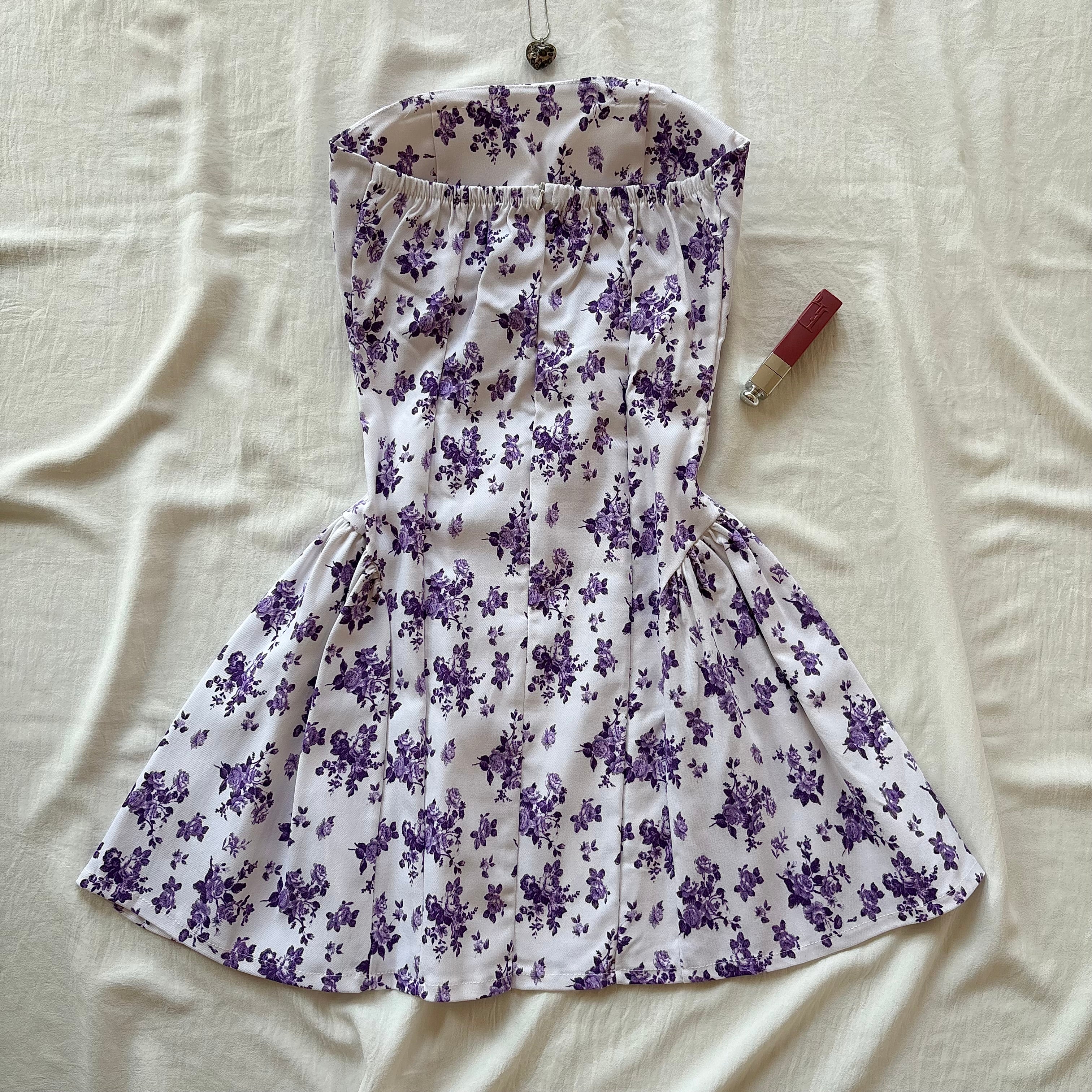 FLORAL DRESS (Bust : 28-34, Upper Waist : 22-28)