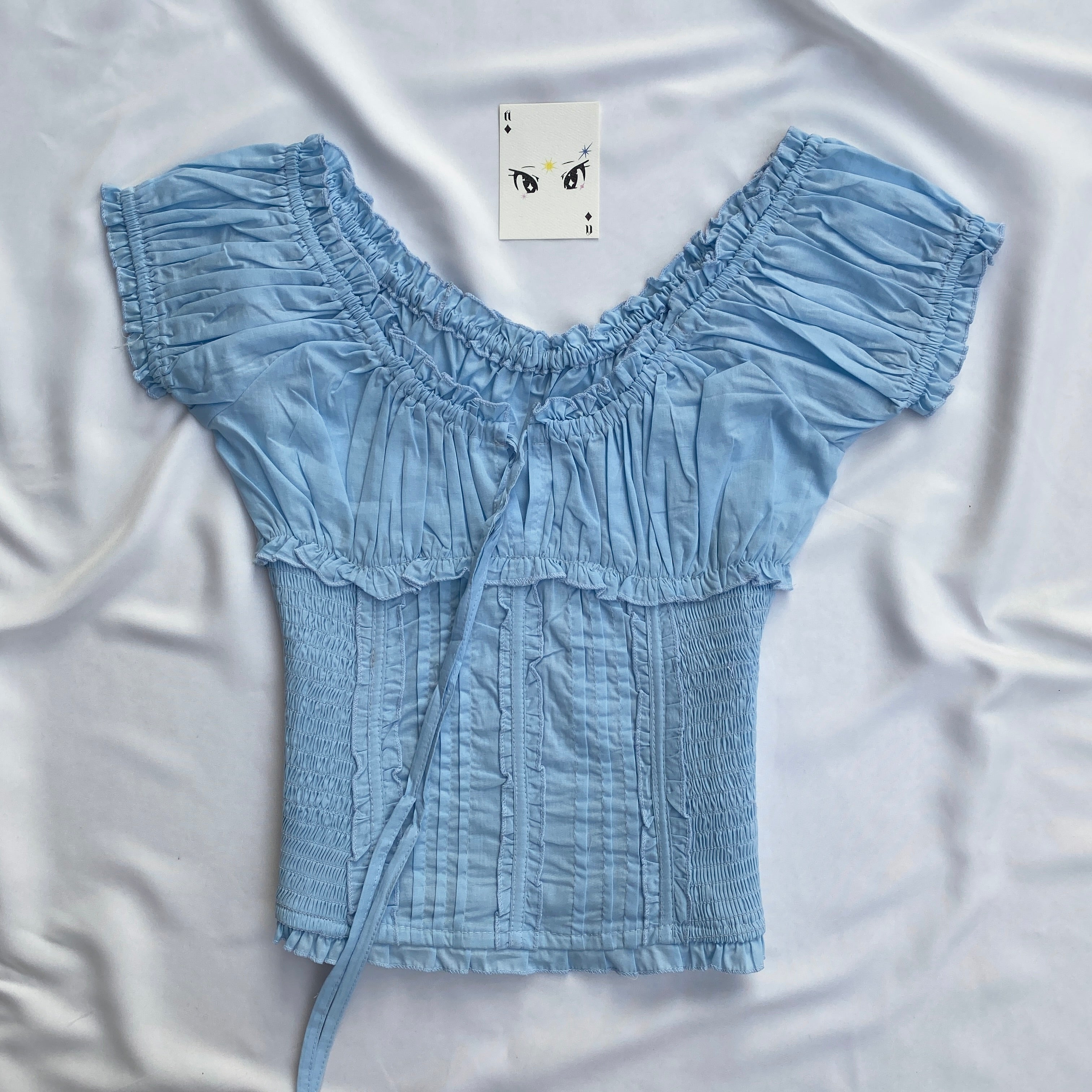 BLUE TOP (Bust : 30-34, Upper Waist : 26-32)