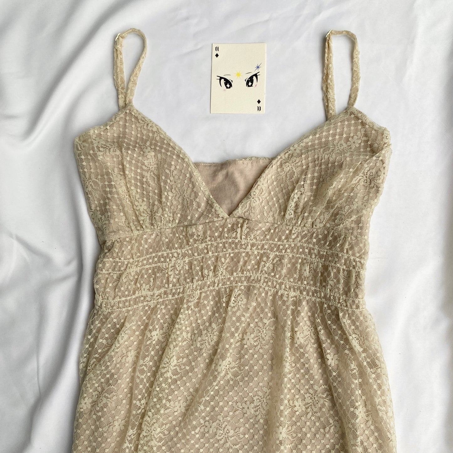 BEIGE BABYDOLL TOP (Bust : 34-36)