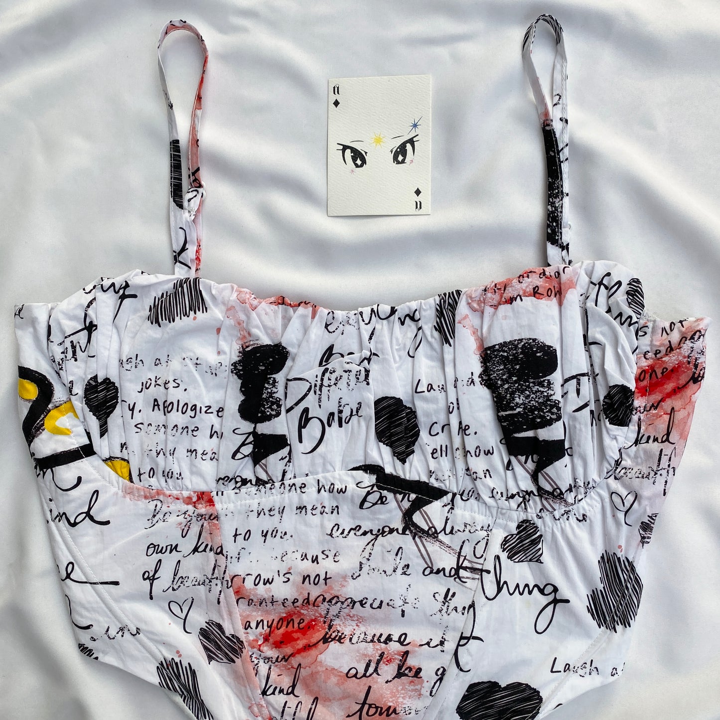 GRAFFITI CORSET (Bust : 36-38, Upper Waist : 32-34)