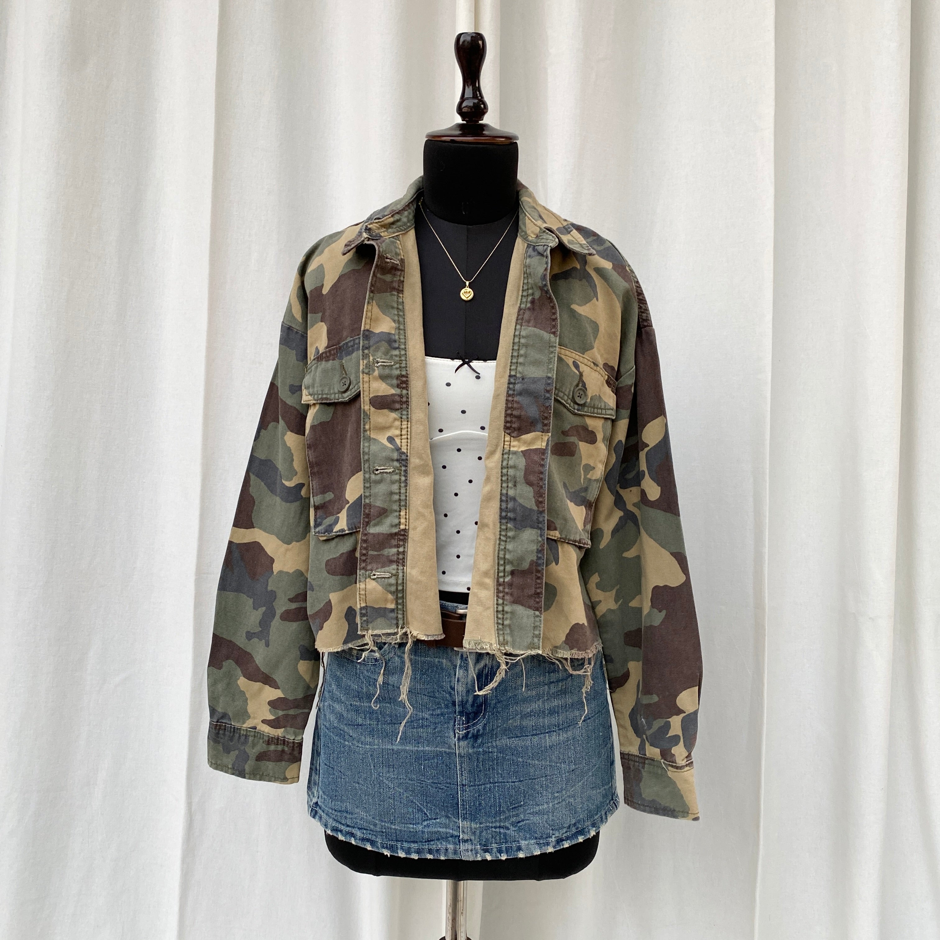 CAMO JACKET FROM TOPSHOP (S/M)