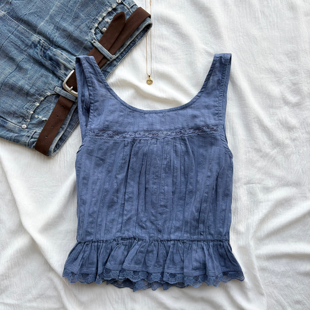 BLUE LACE TOP FROM FREE PEOPLE (Two sizes)