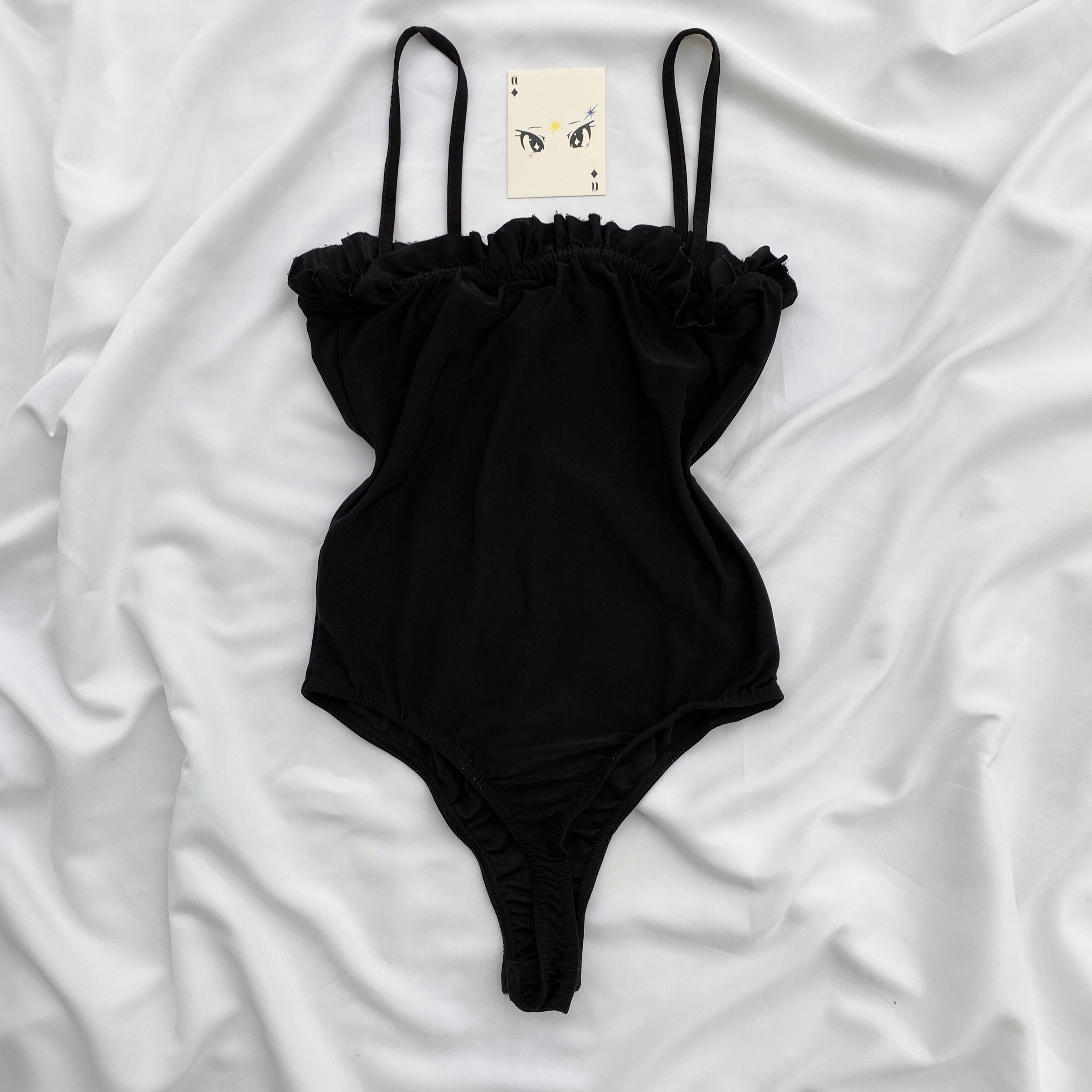 BLACK BODYSUIT FROM MISGUIDED (Bust : 28-32, Upper Waist : 24-28)