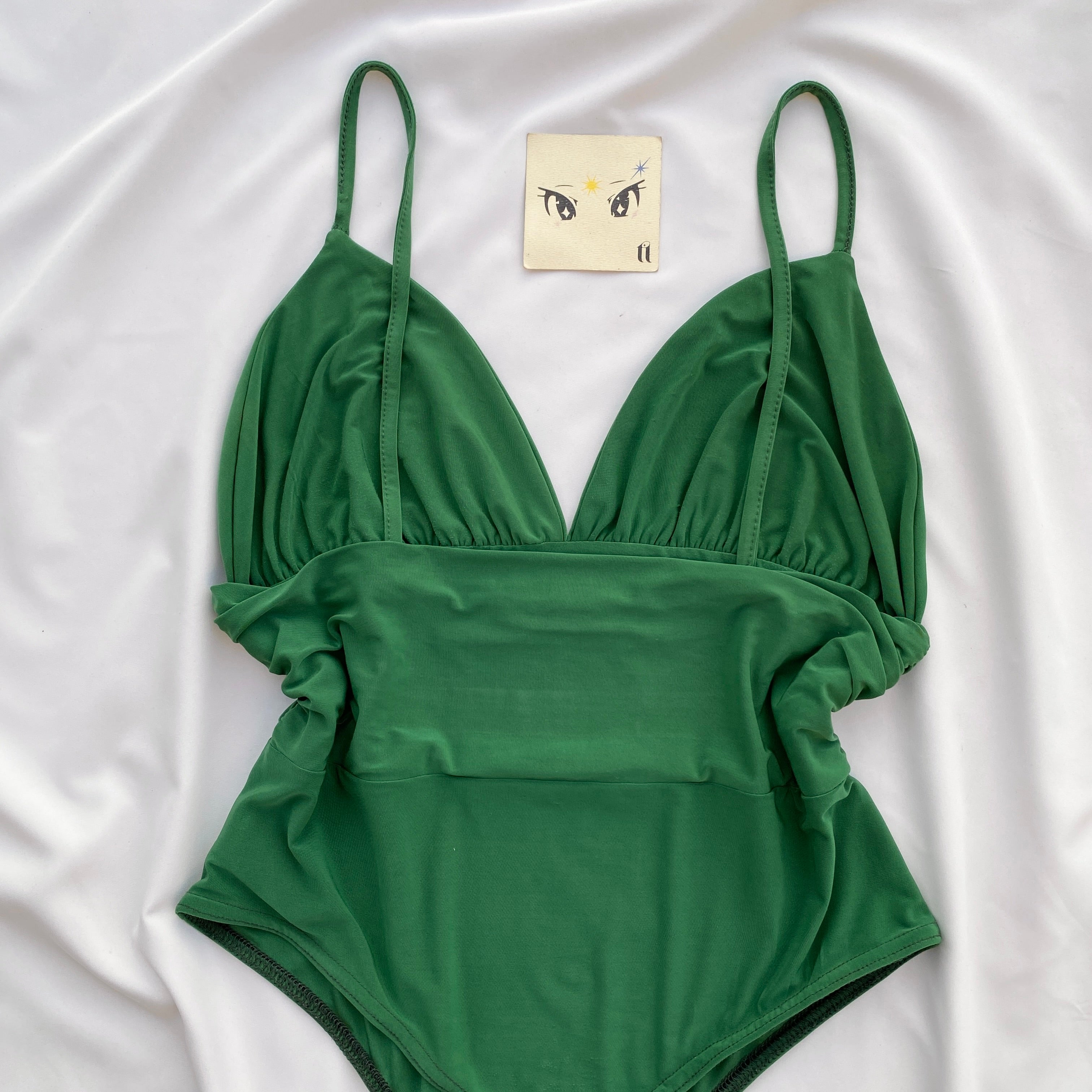 GREEN BODYSUIT FROM MISSGUIDED (Bust : 34-38, Upper Waist : 28-36)