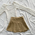 KHAKI PLEATED SKIRT FROM URBAN OUTFITTERS (Sizes available)